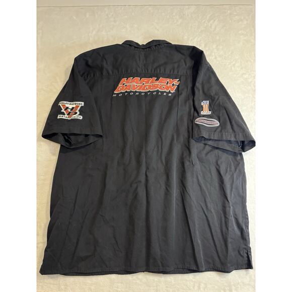 Harley Davidson Motorcycles V Twin Mechanic Shirt Patches Button XXX-Large 3XL - Picture 8 of 8